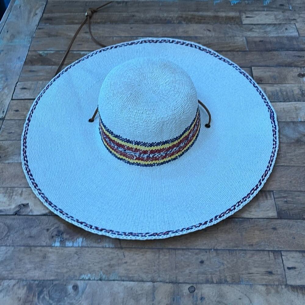 Scala Women's Elisa Floppy Sun Hat Wide Brim Leather Chinstrap